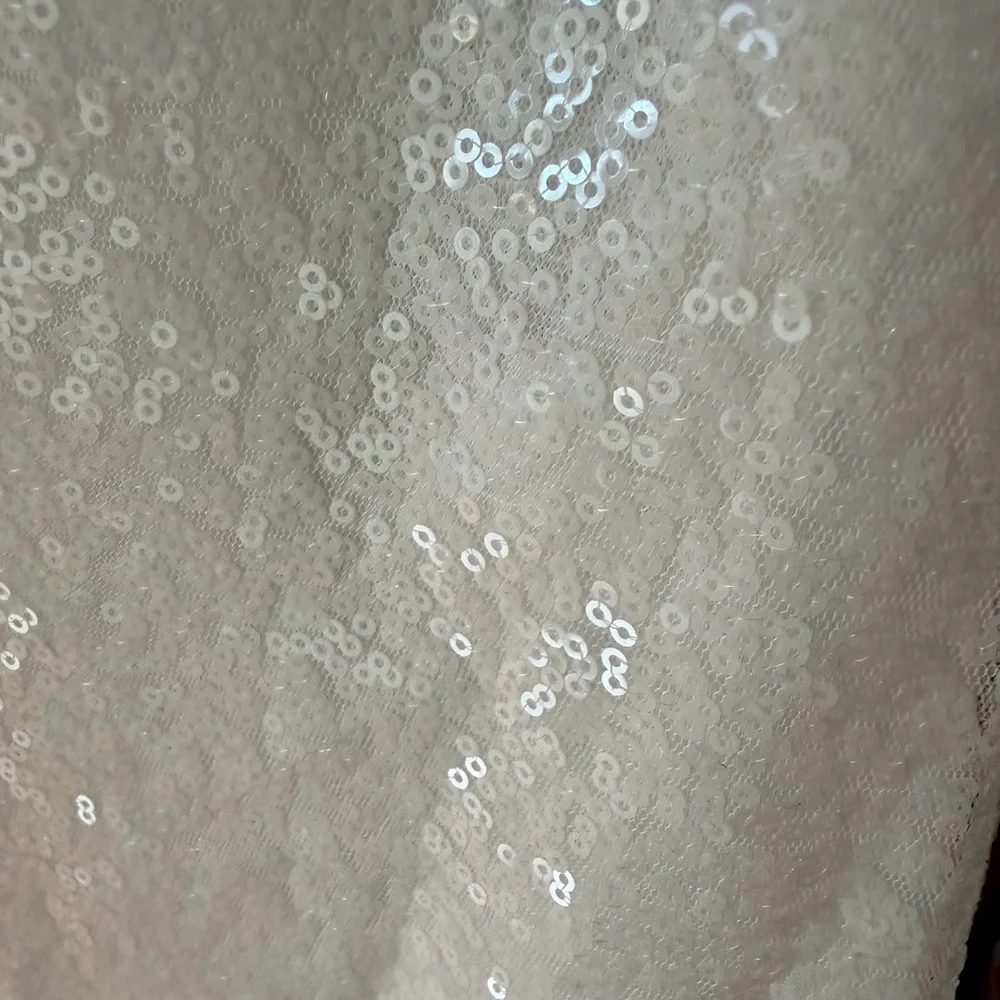 New York & Company Snow White Sequin  Blouse - Picture 4 of 5
